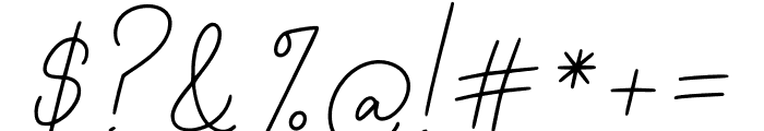 Bridger Signature Font OTHER CHARS