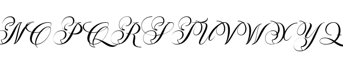 Bridgerton Script Font UPPERCASE