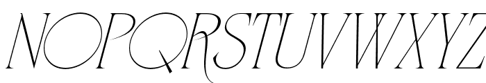 Bridging Progress Regular Italic Font UPPERCASE