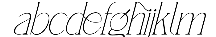 Bridging Progress Regular Italic Font LOWERCASE