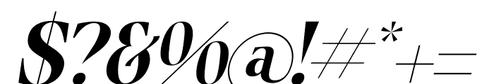 Brigfted Italic Font OTHER CHARS