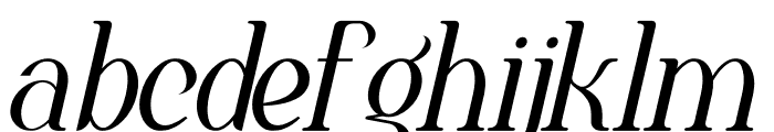 Brighelyn Italic Font LOWERCASE