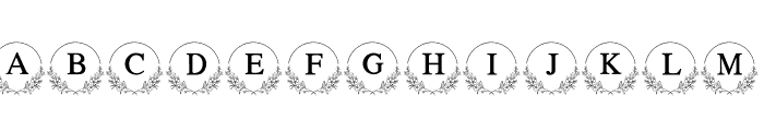 Bright Blooms Font UPPERCASE