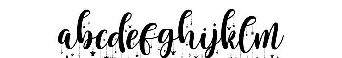 Bright Christmas Ornaments Font LOWERCASE