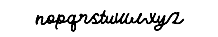 Bright Citrus Script Regular Font LOWERCASE