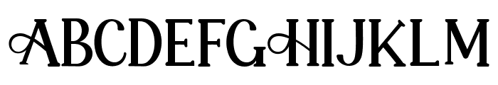 Bright Elegance Regular Font UPPERCASE