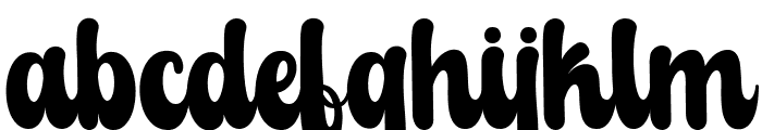 Bright Grunge Regular Font LOWERCASE