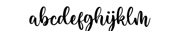 Bright Holiday Font LOWERCASE