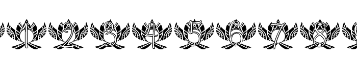 Bright Lotus Mandala Monogram Font OTHER CHARS