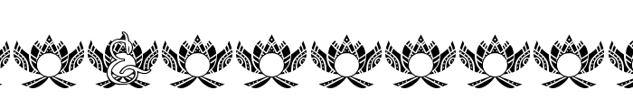 Bright Lotus Mandala Monogram Font OTHER CHARS