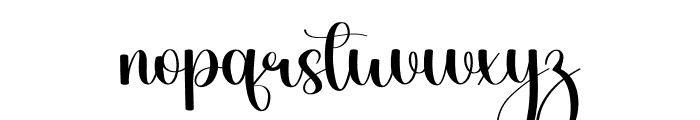 Bright Magnolia Font LOWERCASE