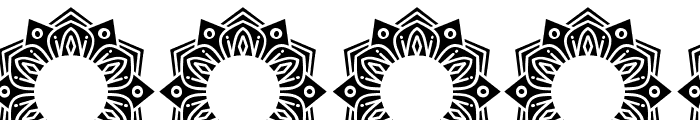 Bright Mandala Monogram Font OTHER CHARS