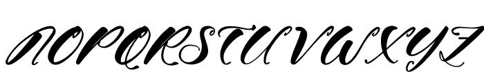 Bright Nattelia Italic Font UPPERCASE