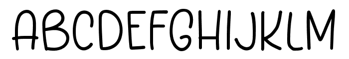 Bright One Font UPPERCASE