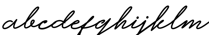 Bright Script Font LOWERCASE