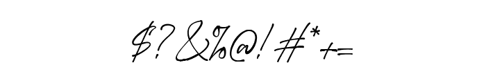 Bright Signature Font OTHER CHARS