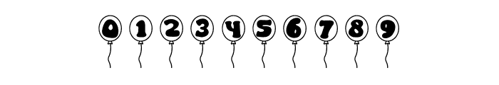 BrightBalloons Font OTHER CHARS