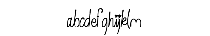 BrightFont-Regular Font LOWERCASE