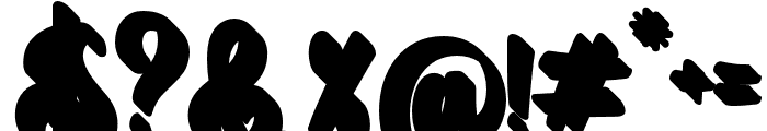 BrightGrungeExtrude-Regular Font OTHER CHARS