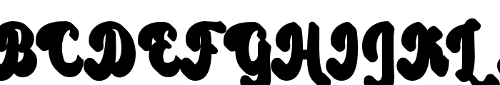 BrightGrungeExtrude-Regular Font UPPERCASE