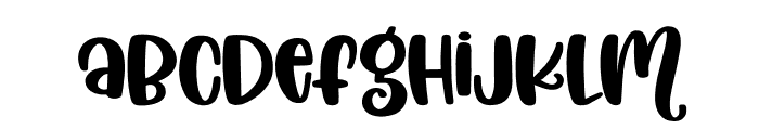 BrightNights Regular Font LOWERCASE