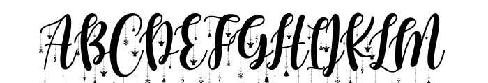 Bright_Christmas_Ornaments Font UPPERCASE