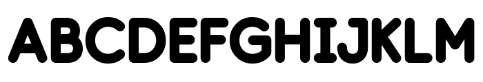 Brighten Rounded Black Font UPPERCASE