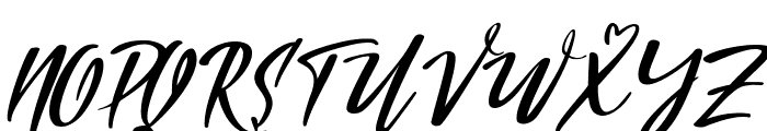 Brightest Italic Font UPPERCASE