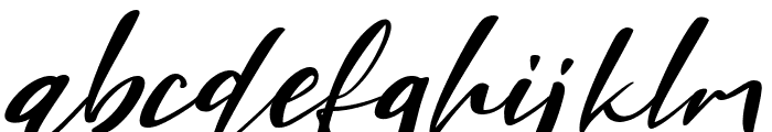 Brightest Italic Font LOWERCASE