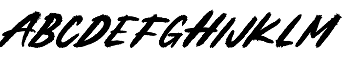 Brightfall Italic Font UPPERCASE