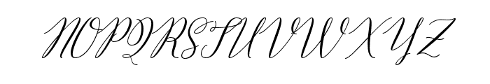 Brightshine Script Typeface Regular Font UPPERCASE