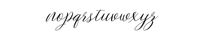Brightshine Script Typeface Regular Font LOWERCASE