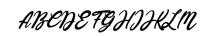 Brightside-Italic Font UPPERCASE