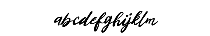 Brightside-Italic Font LOWERCASE