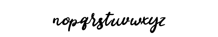 Brightside-Regular Font LOWERCASE