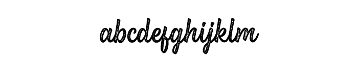Brightside-Rough Font LOWERCASE