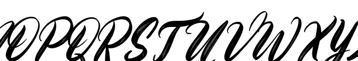Brigitha Italic Font UPPERCASE