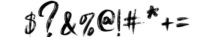 BrigittaSignature Font OTHER CHARS