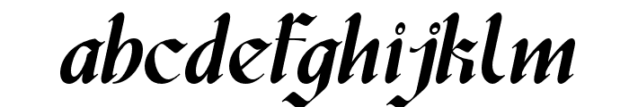 Brigker-Italic Font LOWERCASE