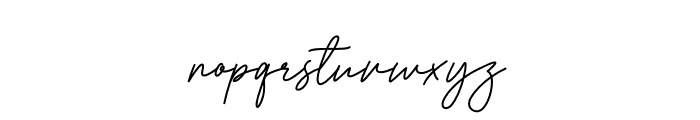Brilanys Signature Font LOWERCASE