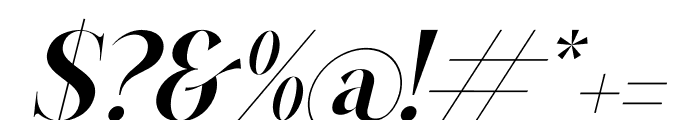 Brilge Relfast Italic Font OTHER CHARS