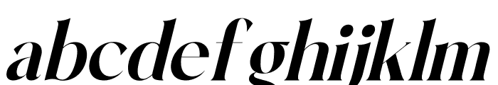 Brilge Relfast Italic Font LOWERCASE