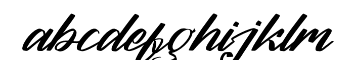 Brilians Akshend Italic Font LOWERCASE