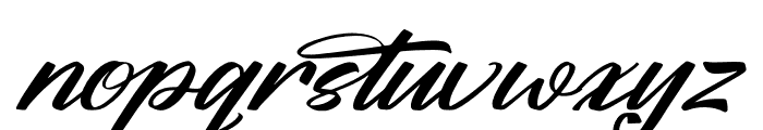 Brilians Akshend Italic Font LOWERCASE