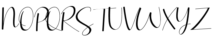 Brillia Calligraphy Font UPPERCASE
