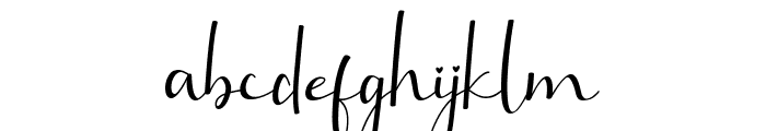 Brillia Calligraphy Font LOWERCASE