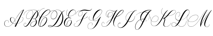 Brillian-Script Font UPPERCASE