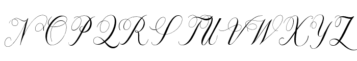 Brillian-Script Font UPPERCASE