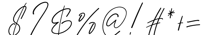 Brillian Signature Font OTHER CHARS