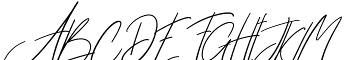 Brillian Signature Font UPPERCASE